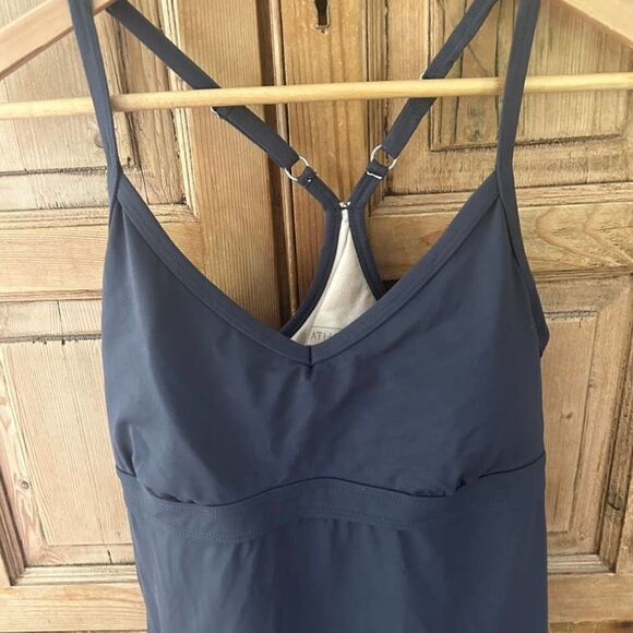 Athleta Small Gray Shorebreak Dress Racerback *Slight Flaw On Strap* - Picture 2 of 9